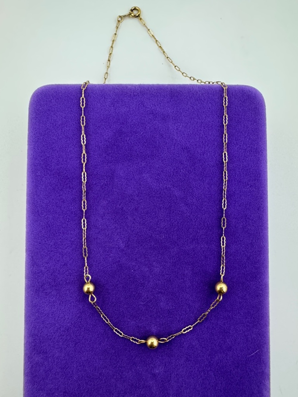 💛 Vintage Gold Filled Bead Station Necklace | Timeless Heirloom Fine Jewelry